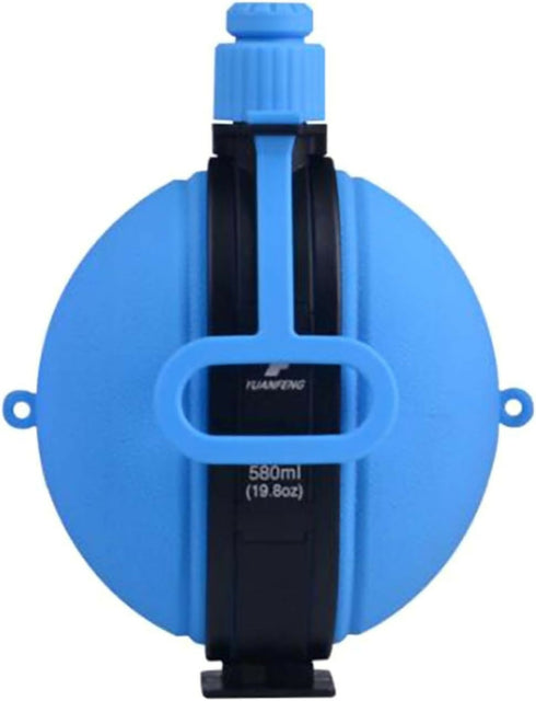 Camping Collapsible Water Bottle | Portable Compass Silicone Hydration Flask 580ml